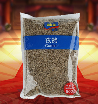宜客(AKA)孜然產自四川成都500g每袋，選用上等優(yōu)質的孜然為原料，經現(xiàn)代先進的工藝，精心制作而成，品質天然，口味純正。營養(yǎng)豐富，天然美味，綠色健康，氣味芳香，味道純正，品質有保障，可放心食用。塑料質地包裝，簡潔大方，食用簡單，是您廚房常備品的上好選擇，帶給您全新的精彩體驗。