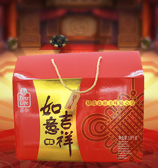 薈食(FINE FOOD)吉祥如意禮盒，本款禮盒內(nèi)含有紅小豆、玉米渣、黃小米、燕麥片等，五谷飄香，品質(zhì)放心。顆粒大小均勻，口感香甜，爽滑可口，黃金健康搭檔，廚房?jī)?yōu)選，粥中良品。	本品內(nèi)含有蛋白質(zhì)、能量、脂肪、鈉等營(yíng)養(yǎng)成分，營(yíng)養(yǎng)價(jià)值豐富，老少皆宜。