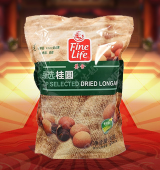 薈食(FINE LIFE)臻選桂圓產(chǎn)自福建莆田500g每袋，精選優(yōu)質(zhì)桂圓為原料，經(jīng)先進(jìn)工藝精心制作而成，果實(shí)渾圓，果肉晶瑩易剝離，輕松享受。薈食臻選桂圓中富含豐富的蛋白質(zhì)、脂肪、碳水化合物及鈉等微量元素，有助于補(bǔ)充人體所需。采用精美袋式包裝，大氣上檔次，果肉適合煮粥、煲湯等，食法多樣，是你居家生活的必備選擇。