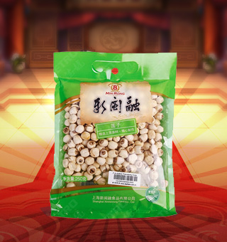 新閩融蓮子產(chǎn)自江西撫州250g每袋，大小均勻，圓潤有型，含有豐富的維生素、蛋白質(zhì)、鈣等微量元素，營養(yǎng)更全面。