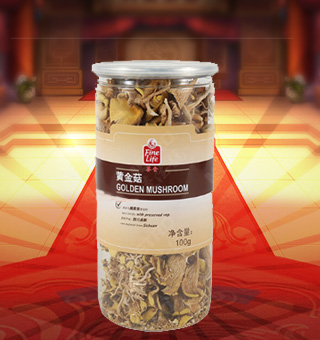薈食(FINE LIFE)黃金菇產(chǎn)自四川成都100g每袋，質(zhì)輕盈，有特殊天然菌香，味道鮮美，風(fēng)味獨(dú)特，保留了豐富的營(yíng)養(yǎng)成分。采取透明包裝，新鮮清晰可見，干凈衛(wèi)生，方便存放冷藏，方便消費(fèi)者們的選購(gòu)，安全健康，放心購(gòu)買。