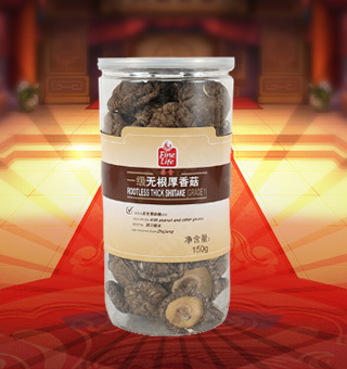 薈食(FINE LIFE)一級(jí)無根厚香菇產(chǎn)自浙江麗水150g每袋，質(zhì)輕盈，有特殊天然菌香，味道鮮美，風(fēng)味獨(dú)特，保留了豐富的營(yíng)養(yǎng)成分。采取透明包裝，新鮮清晰可見，干凈衛(wèi)生，方便存放冷藏，方便消費(fèi)者們的選購(gòu)，安全健康，放心購(gòu)買。