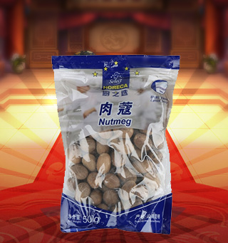 廚之選(HORECA SELECT)肉蔻產自四川成都500g每袋，精細加工而成，質量上乘，備受廣大專業(yè)廚師和消費者歡迎和厚愛，是您廚房必備品。保留了肉蔻中原有的滋味、氣味和全部的營養(yǎng)物質，風味獨特，定會讓您回味無窮。不使用化學劑、無化學殘留、不破壞營養(yǎng)成分，給家人一份天然、一份健康、一份安心。